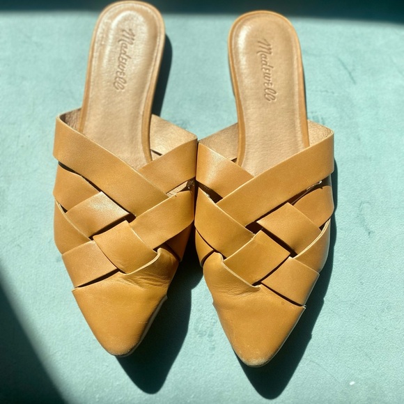Madewell | Cindy Mule | Desert Camel Slip-on Shoe - 8.5 - Picture 5 of 10